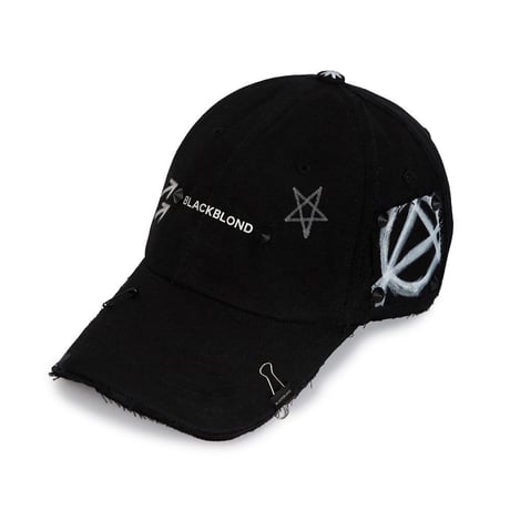 『BLACKBLOND』  レフレクションロゴノーシンパシーキャップ (Black)