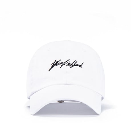 『BLACKBLOND』  スクリプトロゴキャップ (White)