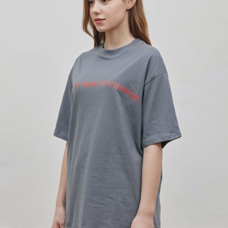 『Verynineflux』  ラウンド  Tシャツ (Charcoal)