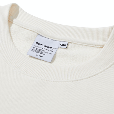 『Code:graphy』 　プラネットツリースウェット (Cream)