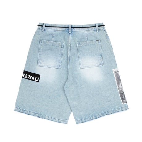 『BLACKBLOND』  the apparition denim shorts (Light Blue)