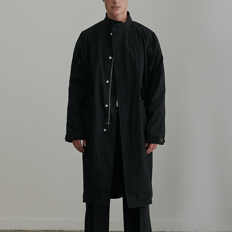 『 BY:L 』 　フィッシュテール ーバーコート  (Black)