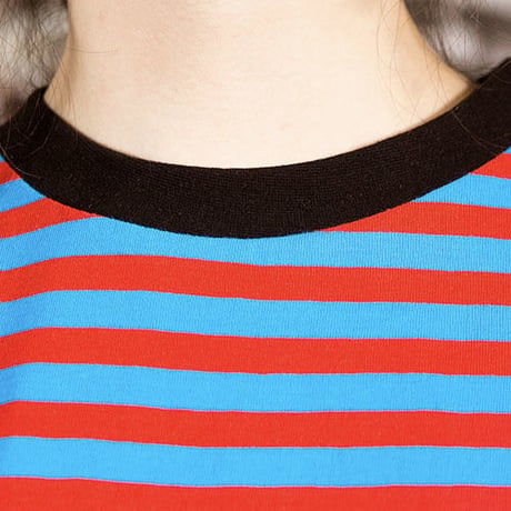 Swallowtale PVC Red/Sky blue Stripe long sleeved T-shirts