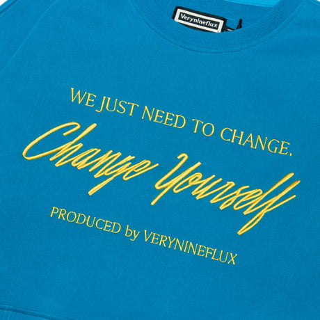 『Verynineflux』 　オートグラフスウェット (Blue)