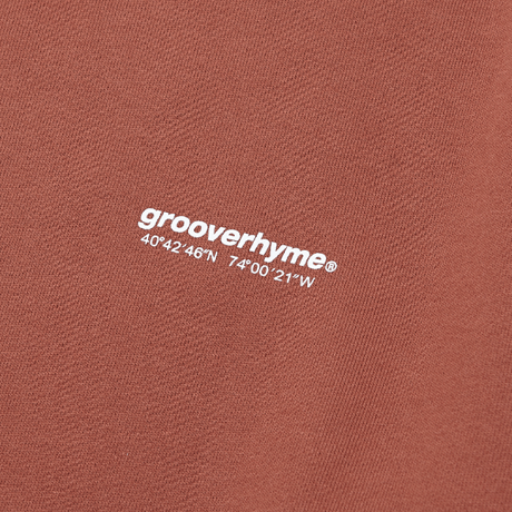 『grooverhyme』 　NYC ロケーションスウェット (Brick)