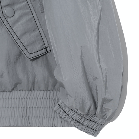 『GROOVE RHYME』 (W) ステッチポイントブルゾン (Light Grey)