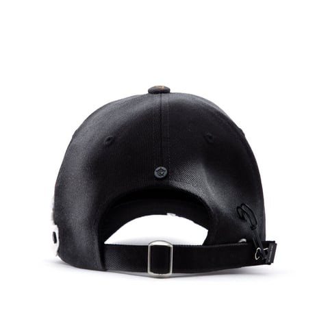 『BLACKBLOND』  ゴーストスローガンパッチロゴキャップ (Black)
