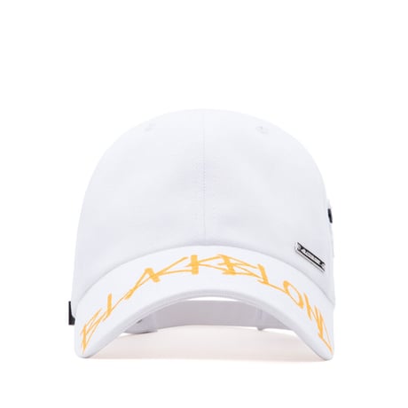 『BLACKBLOND』  プレートシグネチャーロゴキャップ (White)