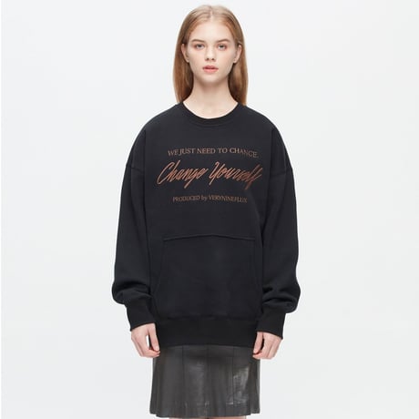 『Verynineflux』 　オートグラフスウェット (Black)