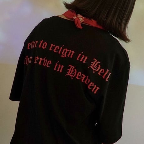 『LOUPS BLANCS』 ホットスタッフボートネック Tシャツ (Black)