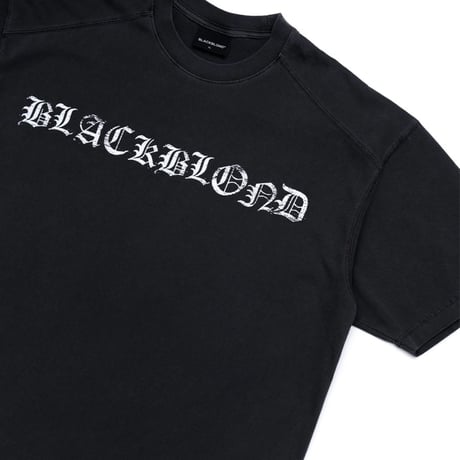 『BLACKBLOND』　crushed faith pigment t-shirt (Black)