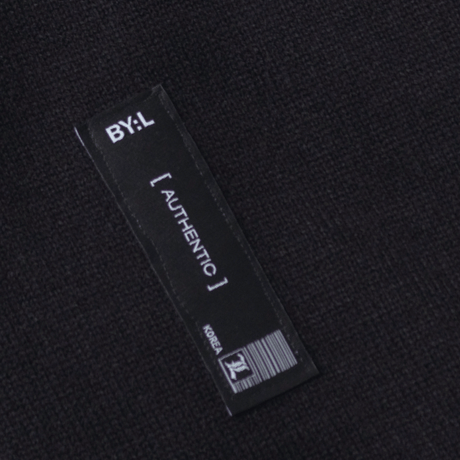 『 BY.L 』    スプレーペインティングニット (Black)