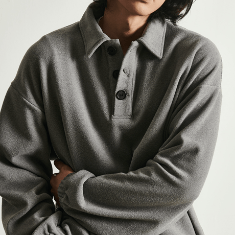 『 BY:L 』    ウォームアップポロシャツ(Grey)