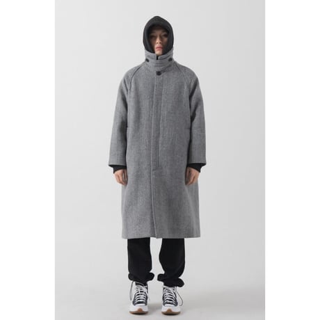 『 BY:L 』 　ウールオーバーバルマカンコート  (Grey)