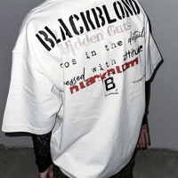『BLACKBLOND』  Vintage Clash Pigment T-Shirt (Vintage White)