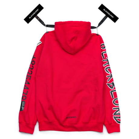 『BLACKBLOND』 グラフィティーナンバーパーカー (Red)