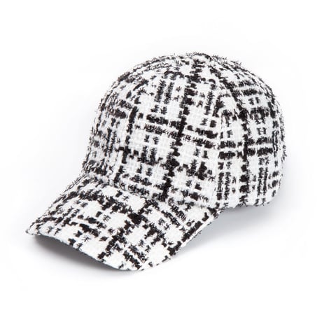 Blackblond BBD Classic Tweed Cap (White)