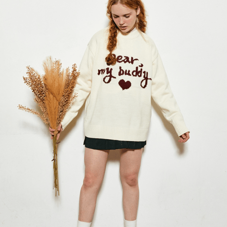 『VETEZE』 　ディアバディーラウンドニット (Cream)