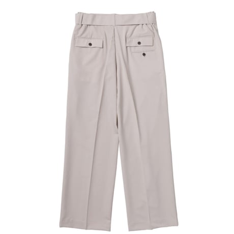 『BY.L 』 ベルトワンタックワイドスラックスパンツ (Sand Beige)