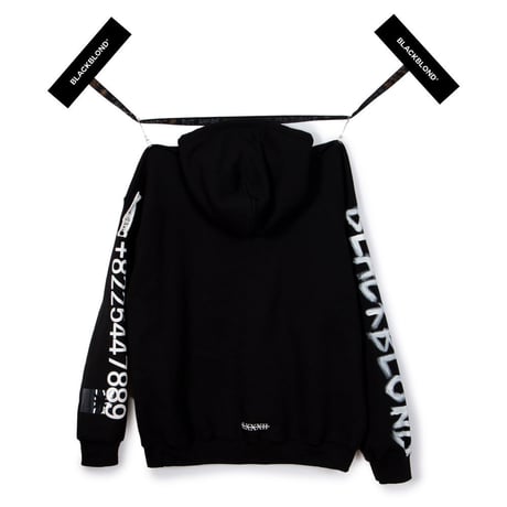 Blackblond BBD Graffiti Number Hoodie (Black)