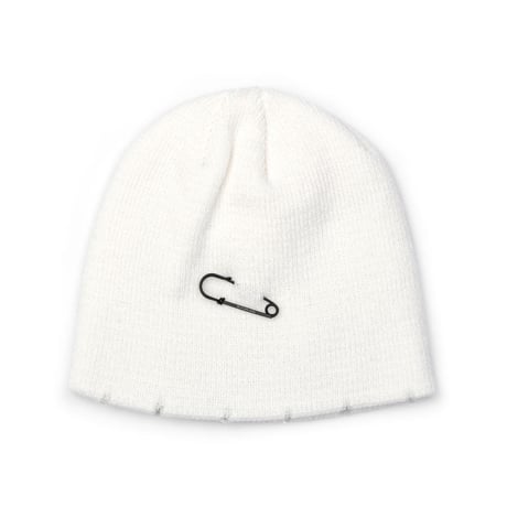 『BLACKBLOND』   goblin graffiti custom beanie (White)