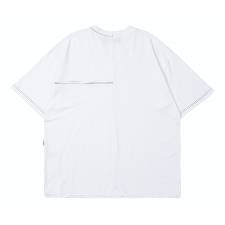 『 BY:L 』    ステッチアンネックTシャツ (White)