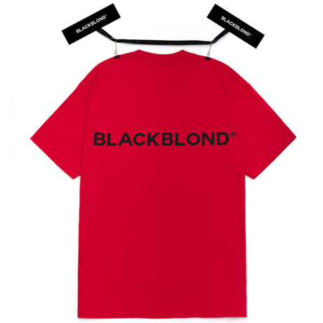 『BLACKBLOND』 　クラシックスマイルロゴ半袖 Tシャツ (Red)