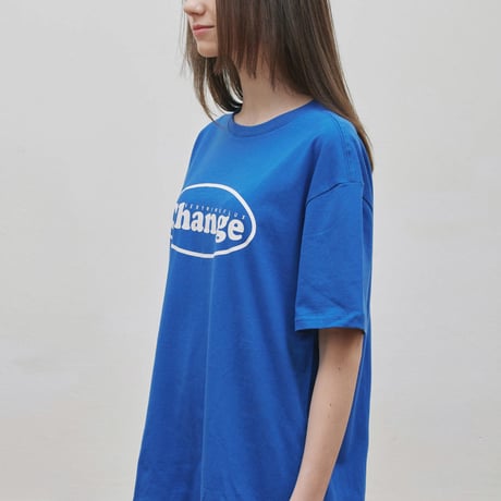 『Verynineflux』  オーバル  Tシャツ (Blue)