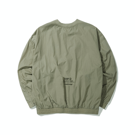 『Code:graphy』 　ナイロンメタルクルーネック (Khaki)