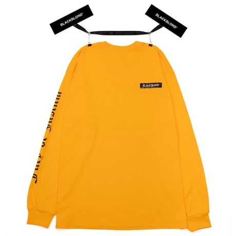 『BLACKBLOND』 ユースティティアロングスリーブ Tシャツ (Yellow)