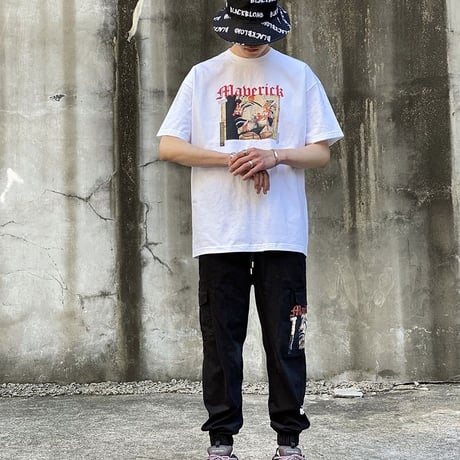 『BLACKBLOND』 　マーベリック半袖 Tシャツ (White)
