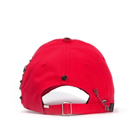『BLACKBLOND』  ビッグスマイルパッチロゴキャップ (Red)