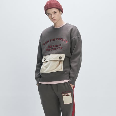 Verynineflux ADORABLE CREWNECK (Charcoal)