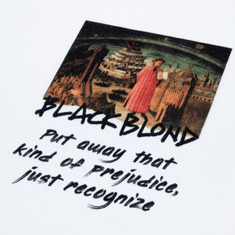 『BLACKBLOND』 　インフェルノロングスリーブ Tシャツ (White)