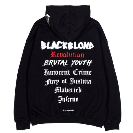 『BLACKBLOND』 　ブラックブロンドコレクションパーカー (Black)
