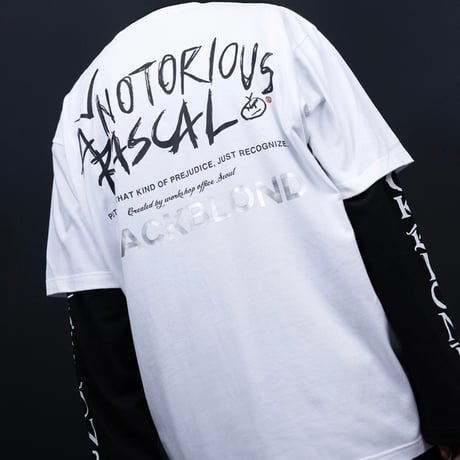 『BLACKBLOND』　rascal t-shirt (White)