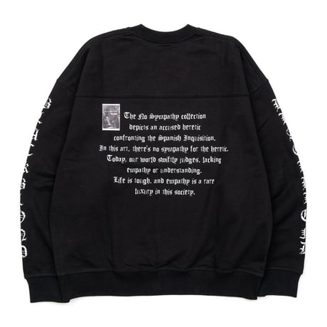 『BLACKBLOND』　crushed faith sweatshirt (Black)