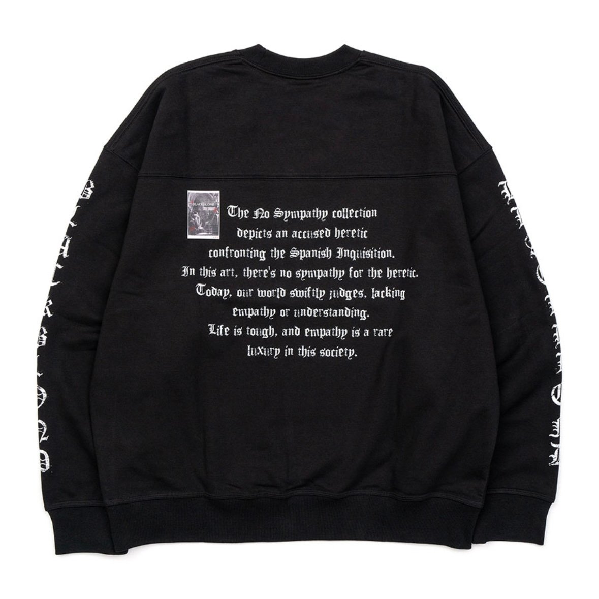 BLACKBLOND』 crushed faith sweatshirt (Black) |