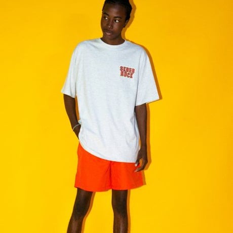 『SK8ER ROCK』 　3D ロゴ半袖 Tシャツ (White Melange)