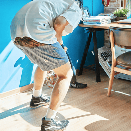 『FREAKISH BUILDING』  ルーベイタックショートパンツ (Navy)