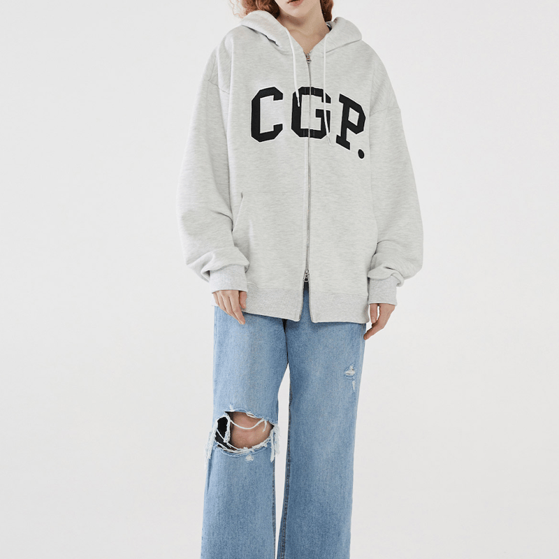 Code:graphy』 アーチロゴジップアップパーカー (Melange Grey) | Code:graphy』 アーチロゴジップアップパーカー (Melange Grey) |