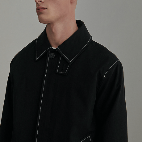 『 BY:L 』 　ステッチオーバーコート  (Black)
