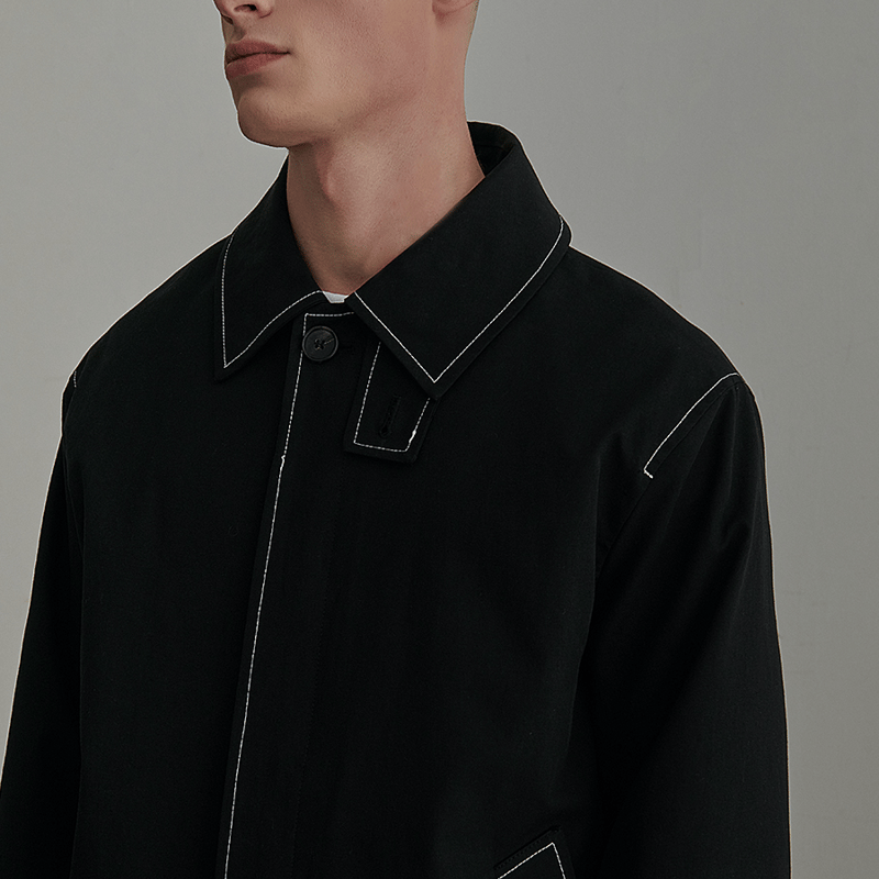 BY:L 』 ステッチオーバーコート (Black) | 6LJStore BY:L 』 ステッチオーバーコート (Black) | 6LJStore