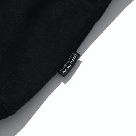 『grooverhyme』 　ベーシックロゴスウェットシャツ (Black)