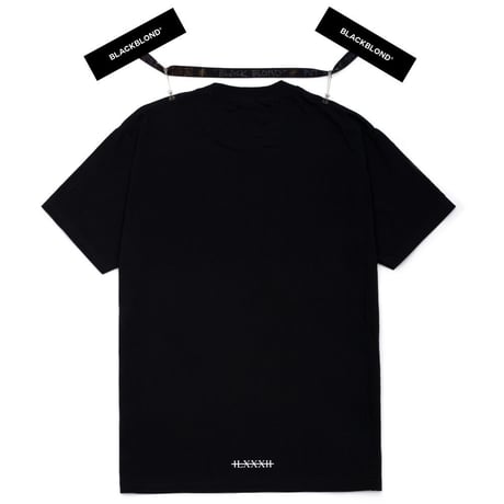 『BLACKBLOND』 　ペインテッドグラフィティーロゴ半袖 Tシャツ (Black)