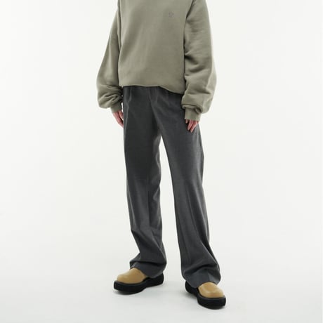 『HIFIFNK』  alden wool trousers pants (Grey)