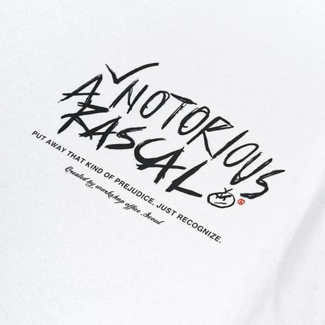 『BLACKBLOND』　rascal t-shirt (White)