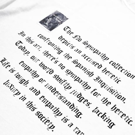 『BLACKBLOND』　crushed faith pigment t-shirt (White)