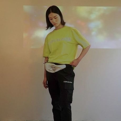 『LOUPS BLANCS』 ホログラムロゴ Tシャツ (Neon)