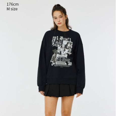 『GROOVE RHYME』 video kid live in NY sweatshirt (Black)